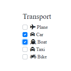bootstrap 4 checkboxes with icons