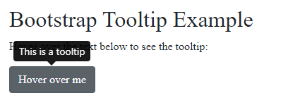 bootstrap 4 tooltip