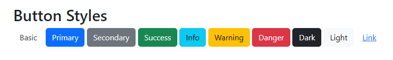 button styles with bootstrap