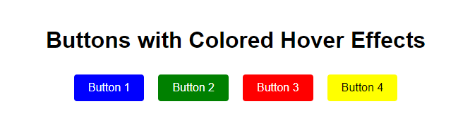 buttons with colored hover effects