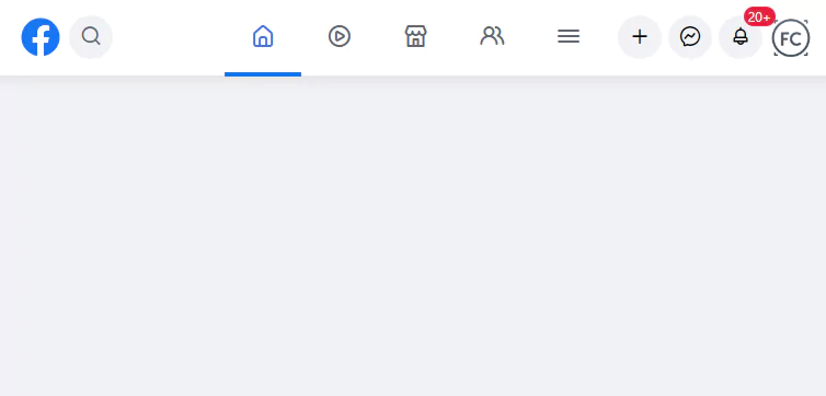 facebook inspired navbar