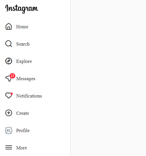 instagram sidebar clone