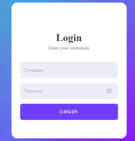 login with password toggle